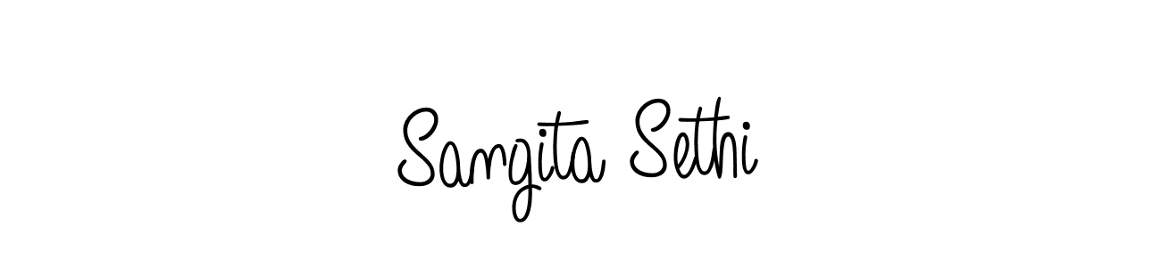 Make a beautiful signature design for name Sangita Sethi. Use this online signature maker to create a handwritten signature for free. Sangita Sethi signature style 5 images and pictures png