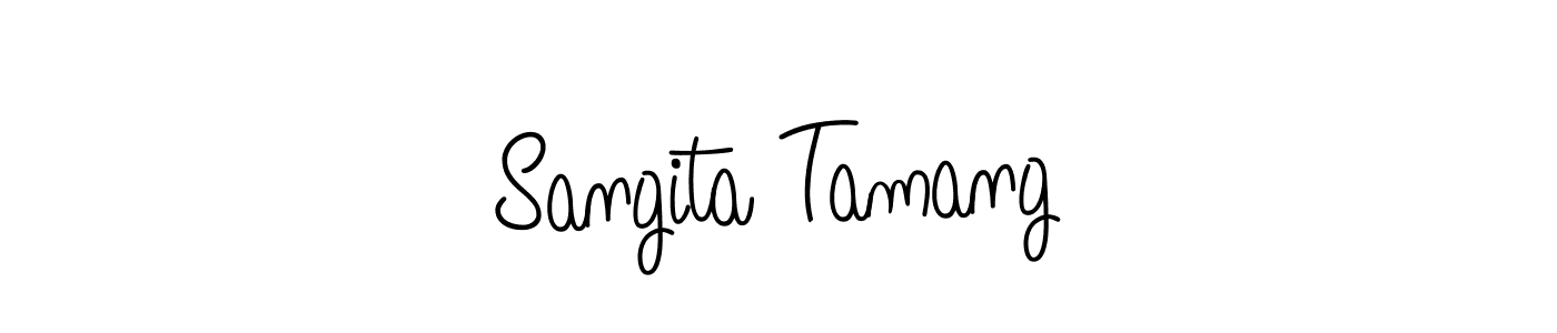 Once you've used our free online signature maker to create your best signature Angelique-Rose-font-FFP style, it's time to enjoy all of the benefits that Sangita Tamang name signing documents. Sangita Tamang signature style 5 images and pictures png