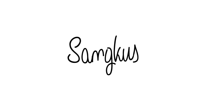 if you are searching for the best signature style for your name Sangkus. so please give up your signature search. here we have designed multiple signature styles  using Angelique-Rose-font-FFP. Sangkus signature style 5 images and pictures png