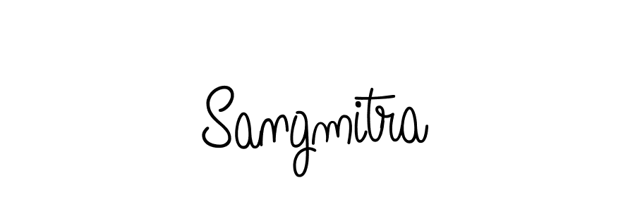How to make Sangmitra signature? Angelique-Rose-font-FFP is a professional autograph style. Create handwritten signature for Sangmitra name. Sangmitra signature style 5 images and pictures png