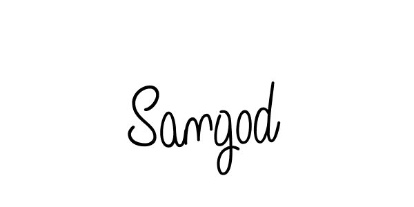 Sangod stylish signature style. Best Handwritten Sign (Angelique-Rose-font-FFP) for my name. Handwritten Signature Collection Ideas for my name Sangod. Sangod signature style 5 images and pictures png