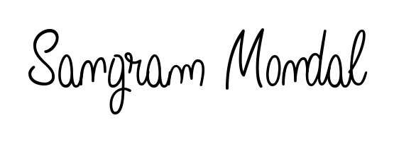 Transform the name Sangram Mondal into a signature masterpiece using Angelique-Rose-font-FFP font. Ideal for photographers, artists, and creators looking for watermarks. Sangram Mondal signature style 5 images and pictures png