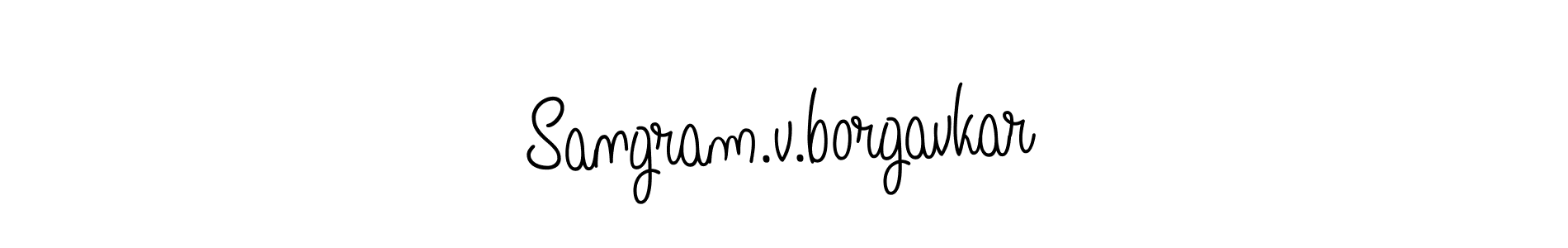Create a beautiful signature design for name Sangram.v.borgavkar. With this signature (Angelique-Rose-font-FFP) fonts, you can make a handwritten signature for free. Sangram.v.borgavkar signature style 5 images and pictures png