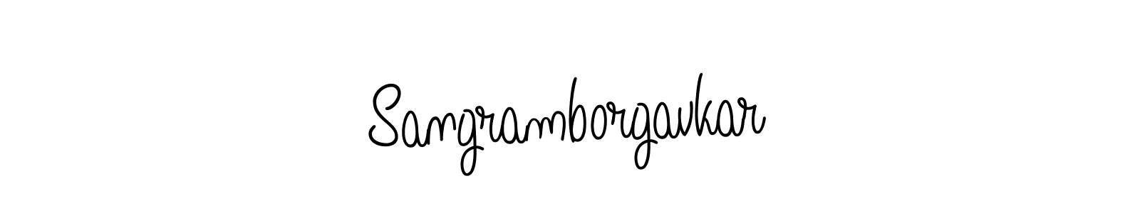 Check out images of Autograph of Sangramborgavkar name. Actor Sangramborgavkar Signature Style. Angelique-Rose-font-FFP is a professional sign style online. Sangramborgavkar signature style 5 images and pictures png