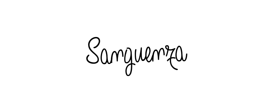 It looks lik you need a new signature style for name Sanguenza. Design unique handwritten (Angelique-Rose-font-FFP) signature with our free signature maker in just a few clicks. Sanguenza signature style 5 images and pictures png