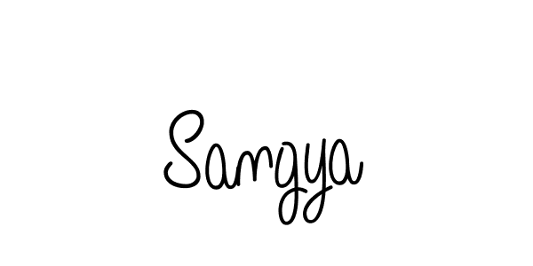 Also we have Sangya name is the best signature style. Create professional handwritten signature collection using Angelique-Rose-font-FFP autograph style. Sangya signature style 5 images and pictures png