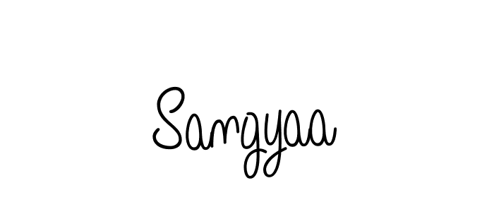 Sangyaa stylish signature style. Best Handwritten Sign (Angelique-Rose-font-FFP) for my name. Handwritten Signature Collection Ideas for my name Sangyaa. Sangyaa signature style 5 images and pictures png