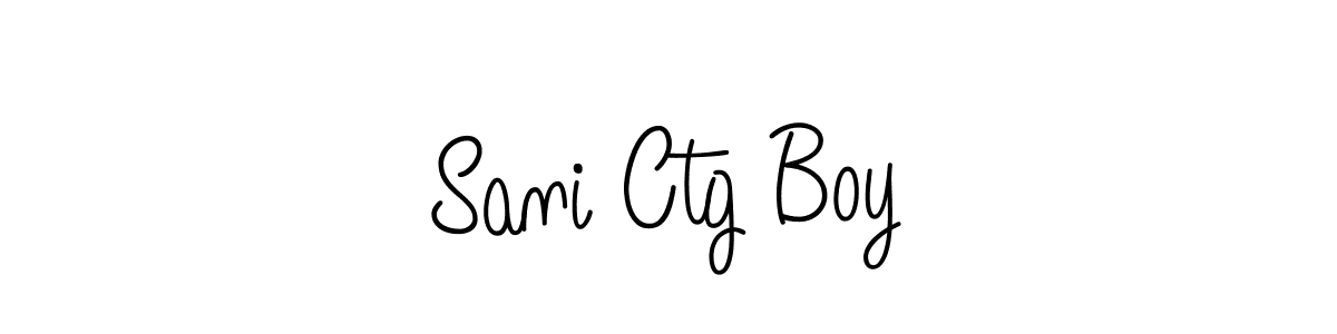 Make a beautiful signature design for name Sani Ctg Boy. With this signature (Angelique-Rose-font-FFP) style, you can create a handwritten signature for free. Sani Ctg Boy signature style 5 images and pictures png
