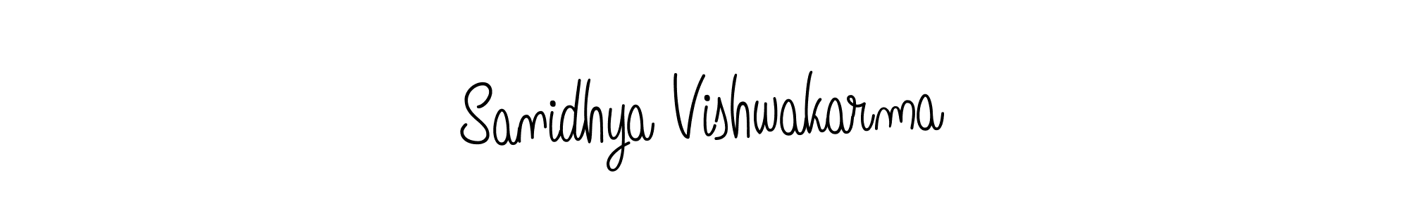 if you are searching for the best signature style for your name Sanidhya Vishwakarma. so please give up your signature search. here we have designed multiple signature styles  using Angelique-Rose-font-FFP. Sanidhya Vishwakarma signature style 5 images and pictures png