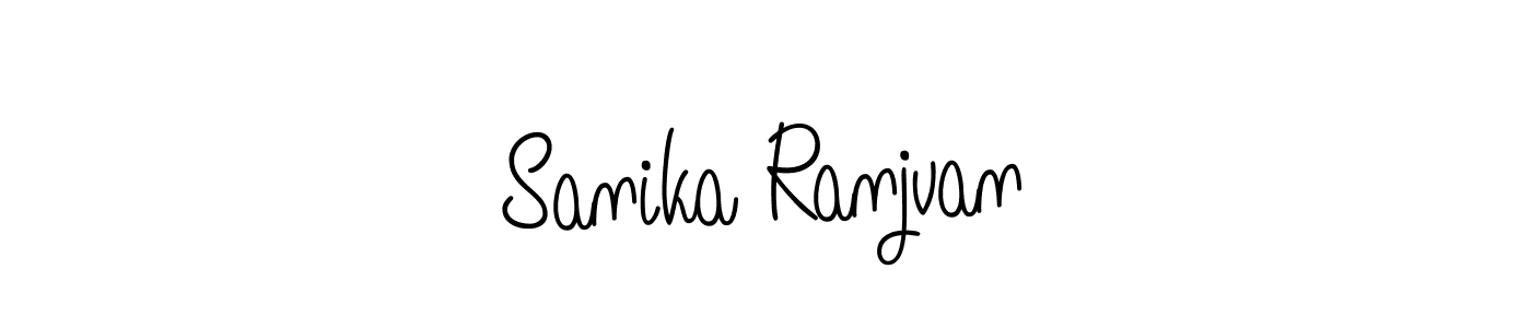 How to Draw Sanika Ranjvan signature style? Angelique-Rose-font-FFP is a latest design signature styles for name Sanika Ranjvan. Sanika Ranjvan signature style 5 images and pictures png