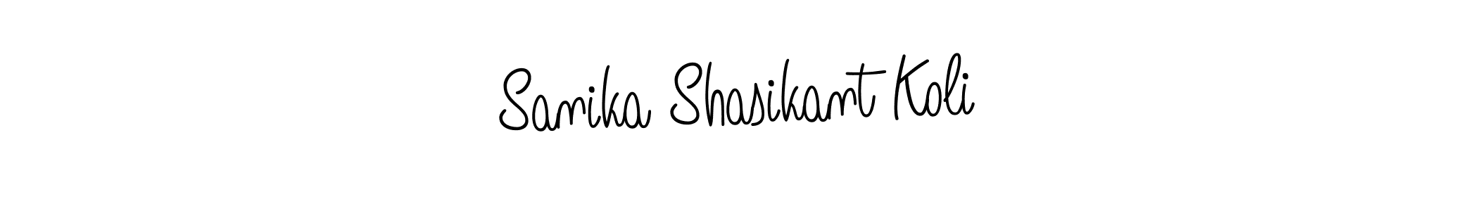 Check out images of Autograph of Sanika Shasikant Koli name. Actor Sanika Shasikant Koli Signature Style. Angelique-Rose-font-FFP is a professional sign style online. Sanika Shasikant Koli signature style 5 images and pictures png