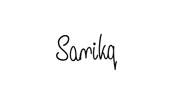 Design your own signature with our free online signature maker. With this signature software, you can create a handwritten (Angelique-Rose-font-FFP) signature for name Sanikq. Sanikq signature style 5 images and pictures png