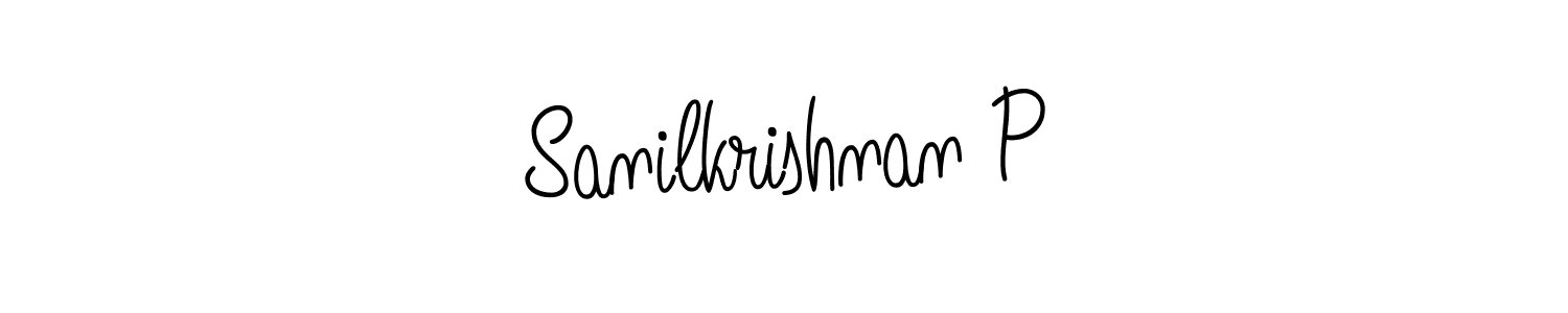 Create a beautiful signature design for name Sanilkrishnan P. With this signature (Angelique-Rose-font-FFP) fonts, you can make a handwritten signature for free. Sanilkrishnan P signature style 5 images and pictures png