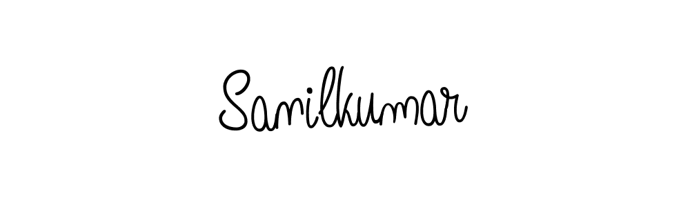 How to make Sanilkumar name signature. Use Angelique-Rose-font-FFP style for creating short signs online. This is the latest handwritten sign. Sanilkumar signature style 5 images and pictures png