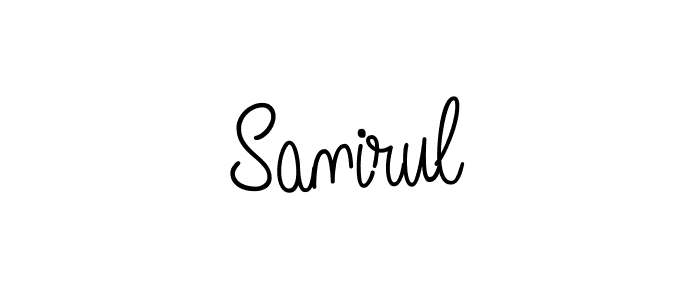 Best and Professional Signature Style for Sanirul. Angelique-Rose-font-FFP Best Signature Style Collection. Sanirul signature style 5 images and pictures png