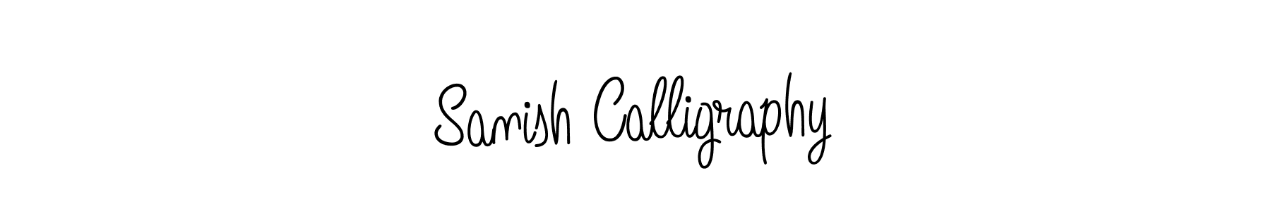 How to Draw Sanish Calligraphy signature style? Angelique-Rose-font-FFP is a latest design signature styles for name Sanish Calligraphy. Sanish Calligraphy signature style 5 images and pictures png