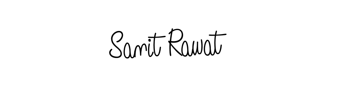 Make a beautiful signature design for name Sanit Rawat. With this signature (Angelique-Rose-font-FFP) style, you can create a handwritten signature for free. Sanit Rawat signature style 5 images and pictures png