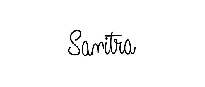 How to make Sanitra name signature. Use Angelique-Rose-font-FFP style for creating short signs online. This is the latest handwritten sign. Sanitra signature style 5 images and pictures png