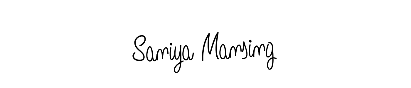 if you are searching for the best signature style for your name Saniya Mansing. so please give up your signature search. here we have designed multiple signature styles  using Angelique-Rose-font-FFP. Saniya Mansing signature style 5 images and pictures png