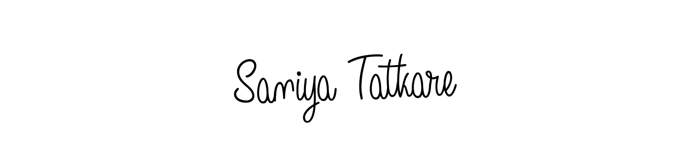 Check out images of Autograph of Saniya Tatkare name. Actor Saniya Tatkare Signature Style. Angelique-Rose-font-FFP is a professional sign style online. Saniya Tatkare signature style 5 images and pictures png