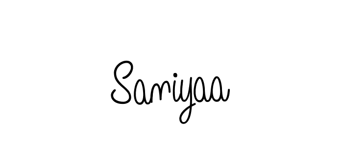 if you are searching for the best signature style for your name Saniyaa. so please give up your signature search. here we have designed multiple signature styles  using Angelique-Rose-font-FFP. Saniyaa signature style 5 images and pictures png