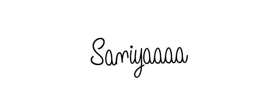 The best way (Angelique-Rose-font-FFP) to make a short signature is to pick only two or three words in your name. The name Saniyaaaa include a total of six letters. For converting this name. Saniyaaaa signature style 5 images and pictures png