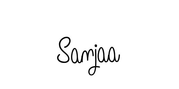 How to make Sanjaa name signature. Use Angelique-Rose-font-FFP style for creating short signs online. This is the latest handwritten sign. Sanjaa signature style 5 images and pictures png