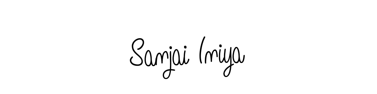 How to make Sanjai Iniya name signature. Use Angelique-Rose-font-FFP style for creating short signs online. This is the latest handwritten sign. Sanjai Iniya signature style 5 images and pictures png