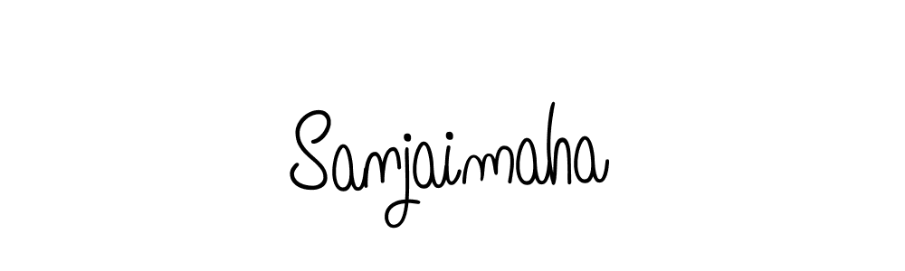 Make a beautiful signature design for name Sanjaimaha. With this signature (Angelique-Rose-font-FFP) style, you can create a handwritten signature for free. Sanjaimaha signature style 5 images and pictures png