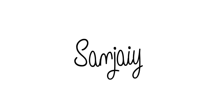 Sanjaiy stylish signature style. Best Handwritten Sign (Angelique-Rose-font-FFP) for my name. Handwritten Signature Collection Ideas for my name Sanjaiy. Sanjaiy signature style 5 images and pictures png