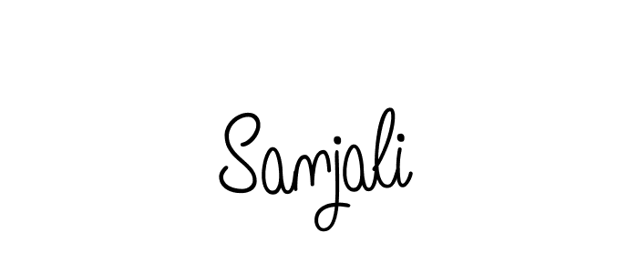 How to Draw Sanjali signature style? Angelique-Rose-font-FFP is a latest design signature styles for name Sanjali. Sanjali signature style 5 images and pictures png