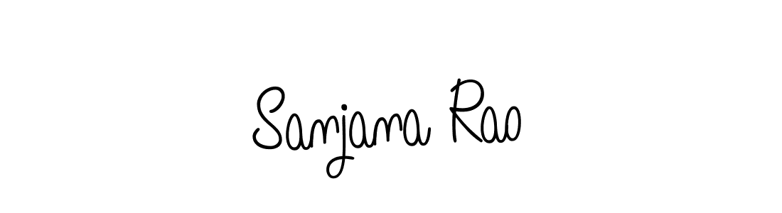 Make a beautiful signature design for name Sanjana Rao. With this signature (Angelique-Rose-font-FFP) style, you can create a handwritten signature for free. Sanjana Rao signature style 5 images and pictures png