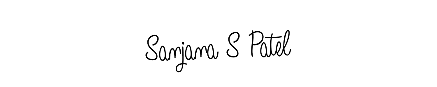 Design your own signature with our free online signature maker. With this signature software, you can create a handwritten (Angelique-Rose-font-FFP) signature for name Sanjana S Patel. Sanjana S Patel signature style 5 images and pictures png