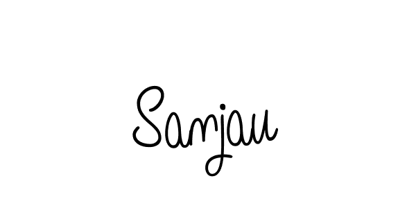 Best and Professional Signature Style for Sanjau. Angelique-Rose-font-FFP Best Signature Style Collection. Sanjau signature style 5 images and pictures png