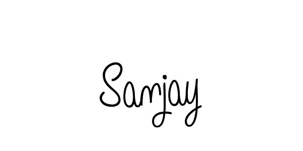 You should practise on your own different ways (Angelique-Rose-font-FFP) to write your name (Sanjay) in signature. don't let someone else do it for you. Sanjay signature style 5 images and pictures png