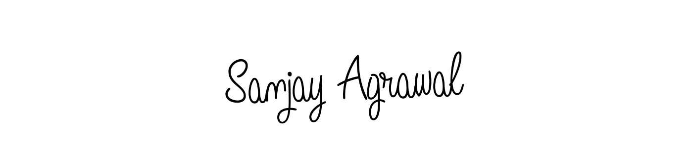 How to make Sanjay Agrawal name signature. Use Angelique-Rose-font-FFP style for creating short signs online. This is the latest handwritten sign. Sanjay Agrawal signature style 5 images and pictures png