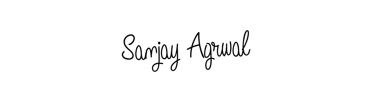 Make a beautiful signature design for name Sanjay Agrwal. Use this online signature maker to create a handwritten signature for free. Sanjay Agrwal signature style 5 images and pictures png