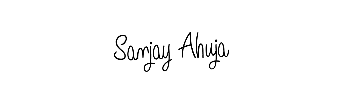 Best and Professional Signature Style for Sanjay Ahuja. Angelique-Rose-font-FFP Best Signature Style Collection. Sanjay Ahuja signature style 5 images and pictures png