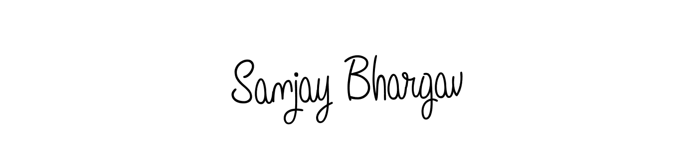 Use a signature maker to create a handwritten signature online. With this signature software, you can design (Angelique-Rose-font-FFP) your own signature for name Sanjay Bhargav. Sanjay Bhargav signature style 5 images and pictures png