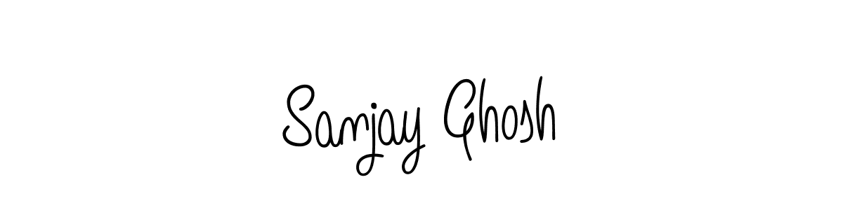 Make a beautiful signature design for name Sanjay Ghosh. With this signature (Angelique-Rose-font-FFP) style, you can create a handwritten signature for free. Sanjay Ghosh signature style 5 images and pictures png