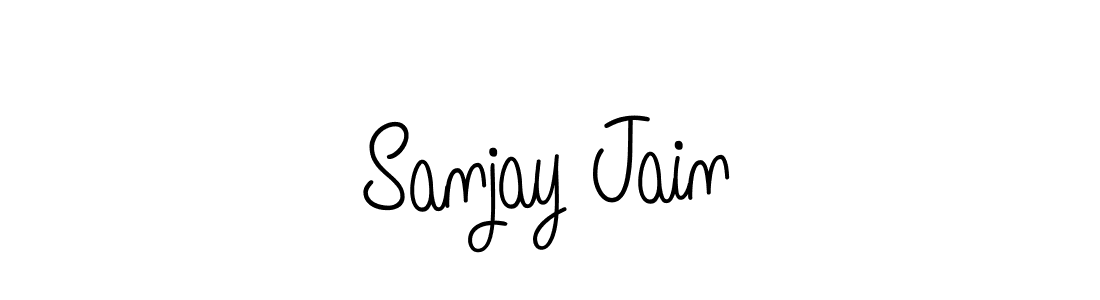 Use a signature maker to create a handwritten signature online. With this signature software, you can design (Angelique-Rose-font-FFP) your own signature for name Sanjay Jain. Sanjay Jain signature style 5 images and pictures png