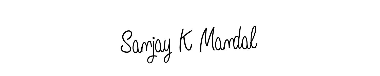 Design your own signature with our free online signature maker. With this signature software, you can create a handwritten (Angelique-Rose-font-FFP) signature for name Sanjay K Mandal. Sanjay K Mandal signature style 5 images and pictures png