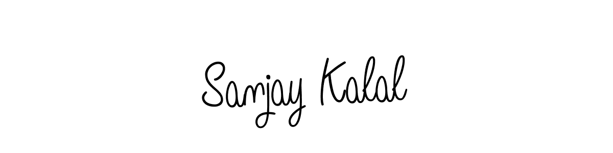 Sanjay Kalal stylish signature style. Best Handwritten Sign (Angelique-Rose-font-FFP) for my name. Handwritten Signature Collection Ideas for my name Sanjay Kalal. Sanjay Kalal signature style 5 images and pictures png