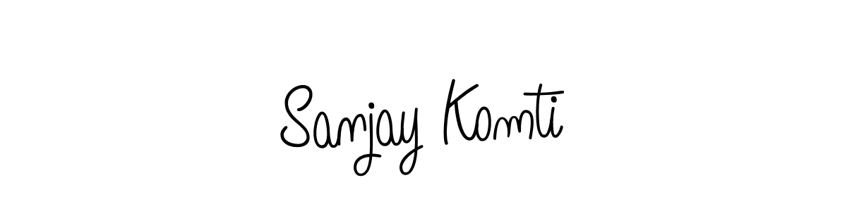 The best way (Angelique-Rose-font-FFP) to make a short signature is to pick only two or three words in your name. The name Sanjay Komti include a total of six letters. For converting this name. Sanjay Komti signature style 5 images and pictures png