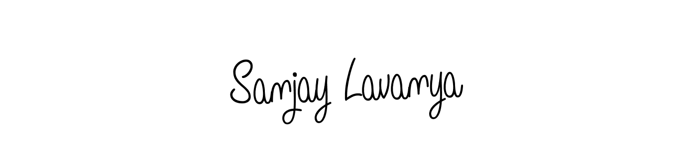 Create a beautiful signature design for name Sanjay Lavanya. With this signature (Angelique-Rose-font-FFP) fonts, you can make a handwritten signature for free. Sanjay Lavanya signature style 5 images and pictures png