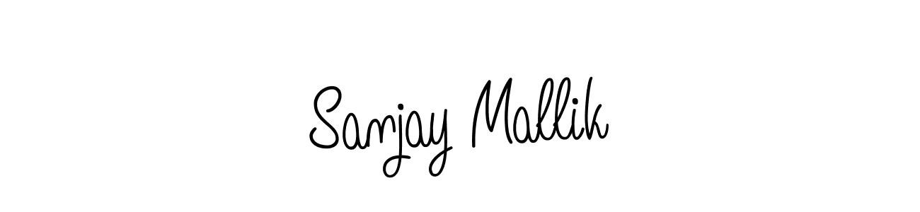 Make a beautiful signature design for name Sanjay Mallik. With this signature (Angelique-Rose-font-FFP) style, you can create a handwritten signature for free. Sanjay Mallik signature style 5 images and pictures png