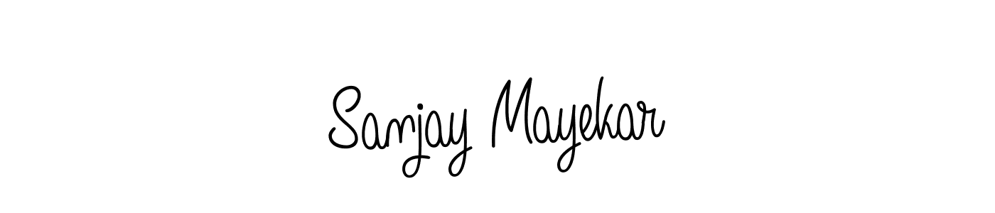 Use a signature maker to create a handwritten signature online. With this signature software, you can design (Angelique-Rose-font-FFP) your own signature for name Sanjay Mayekar. Sanjay Mayekar signature style 5 images and pictures png