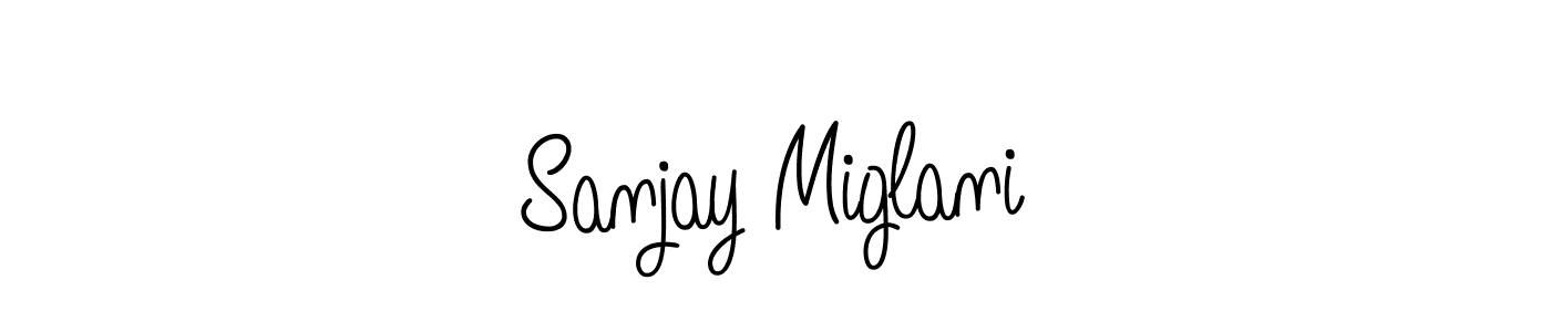 Check out images of Autograph of Sanjay Miglani name. Actor Sanjay Miglani Signature Style. Angelique-Rose-font-FFP is a professional sign style online. Sanjay Miglani signature style 5 images and pictures png