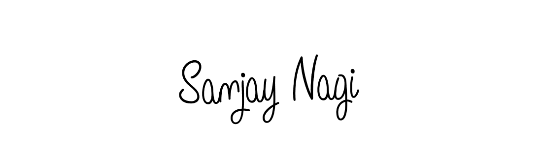 Make a beautiful signature design for name Sanjay Nagi. With this signature (Angelique-Rose-font-FFP) style, you can create a handwritten signature for free. Sanjay Nagi signature style 5 images and pictures png