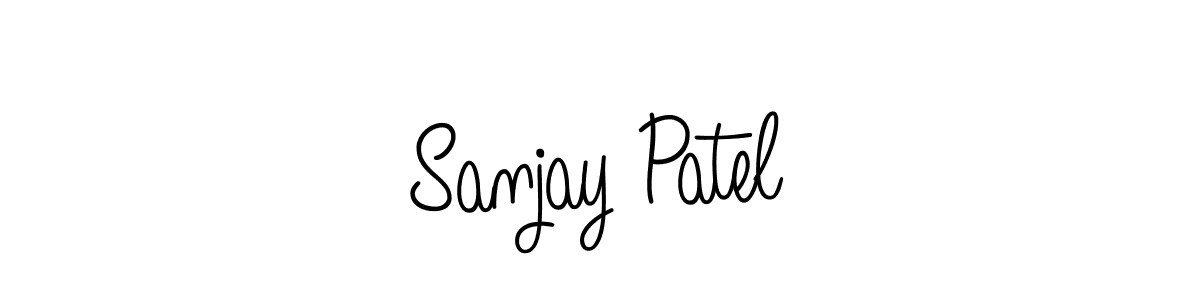 You should practise on your own different ways (Angelique-Rose-font-FFP) to write your name (Sanjay Patel) in signature. don't let someone else do it for you. Sanjay Patel signature style 5 images and pictures png